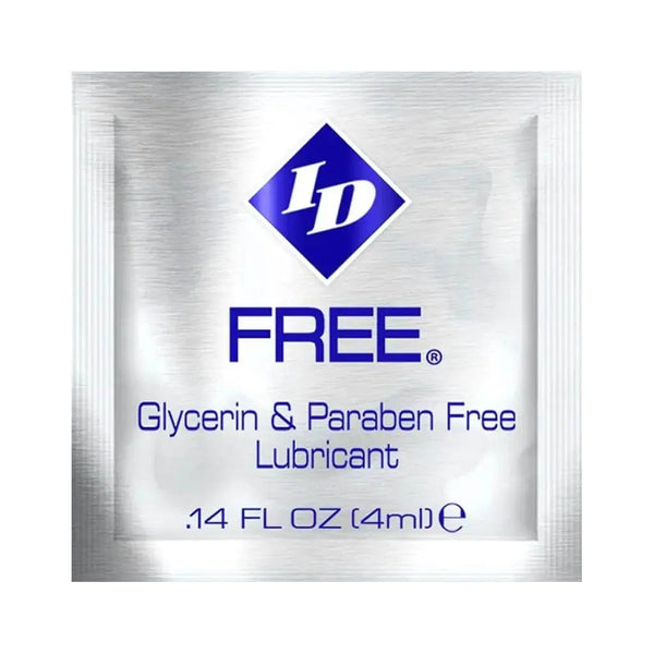 ID Free glycerin and paraben-free lubricant single-use foil packet, 4ml