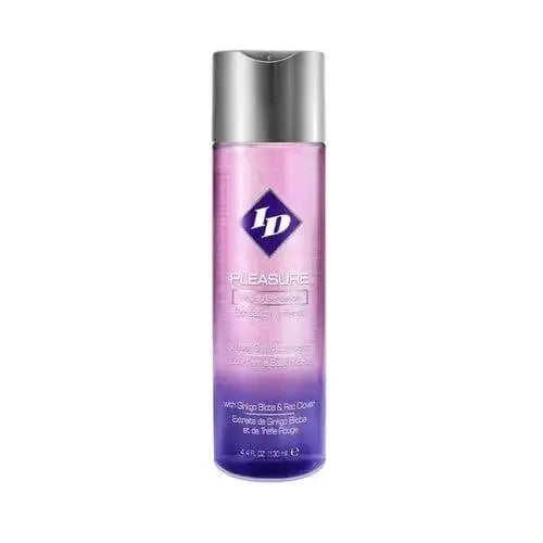 ID Pleasure Tingling Sensation Lubricant in a pink-to-purple gradient 4.4 oz bottle