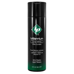ID Millennium silicone lubricant in a sleek black pump bottle, 4.4 fl oz