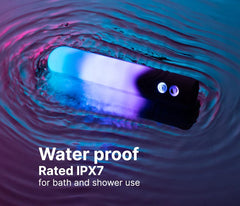 Illumination Bullet Vibrator submerged in water confirming IPX7 waterproof rating for bath and shower use
