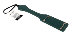 Indica Chain Impressions Paddle displayed with product label showing back panel and wrist loop strap
