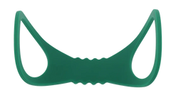 Close-up of Indica Silicone Cuffs centre grip with textured ribbed connector detail
