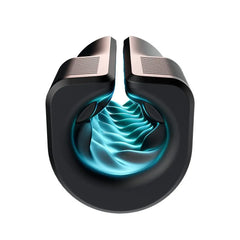 Interior channel of the Zing stroker illuminated in teal, revealing spiral silicone texture detail