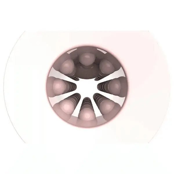 Internal view of Max 2 sleeve canal showing circular bead texture pattern arrangement