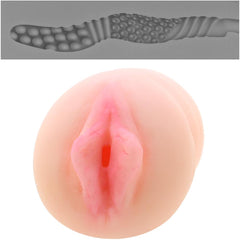 Internal ribbed and beaded texture channel diagram above the flesh-tone stroker