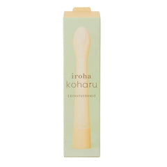 Iroha Koharu Hinatsubomi vibrator shown in sage green retail packaging box