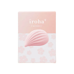 Iroha+ Kushi pink vibrator in sakura-print packaging with soft gradient pink and white box