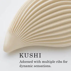 Close-up of Iroha Kushi's multiple raised ribs designed for varied sensation