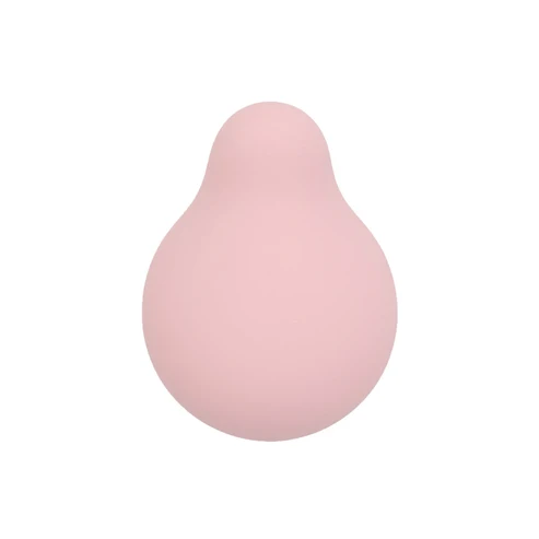 Iroha MIDORI Nadeshiko vibrator in soft pink, smooth pear-shaped silicone body, front view