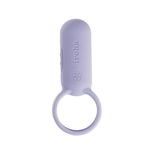 Iroha paiRING vibrating couple's ring in soft lavender silicone, front view