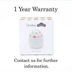 Iroha Temari KAZE in retail packaging box showing product name and KAZE label, backed by 1-year warranty