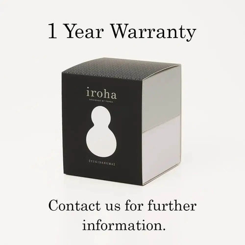 Iroha Yuki YUKIDARUMA vibrator in black gift box with 1-year warranty note