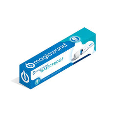 Isometric view of Magic Wand Waterproof box showing top, front, and side panels with product image