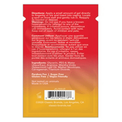 HAPPY GEE COOLING PLEASURE GEL - FOIL - 0.03 fl oz | 1 mL - Dreamy Desire