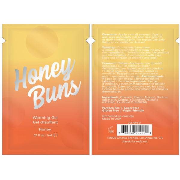 HONEY BUNS WARMING AROUSAL GEL - FOIL - 0.03 fl oz | 1 mL - Dreamy Desire