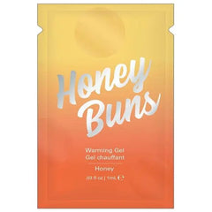 Jelique Honey Buns Warming Arousal Gel single-use foil packet, honey-scented, 1mL