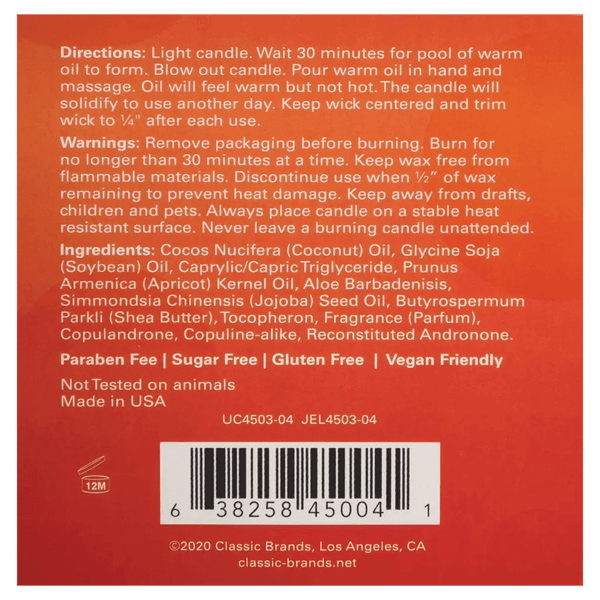 Jelique Massage Candle Hot AF Black Cherry 4 Oz - Dreamy Desire