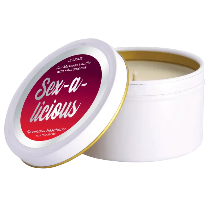 Jelique Massage Candle Sex-A-Licious Ravenous Raspberry 4 Oz - Dreamy Desire