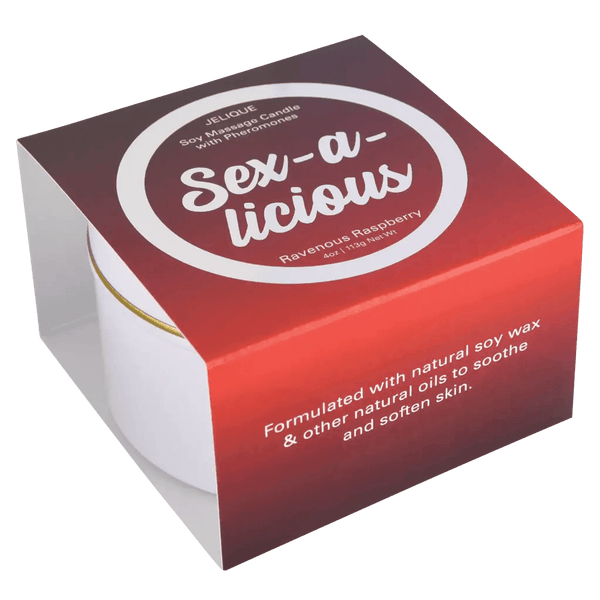 Jelique Massage Candle Sex-A-Licious Ravenous Raspberry 4 Oz - Dreamy Desire