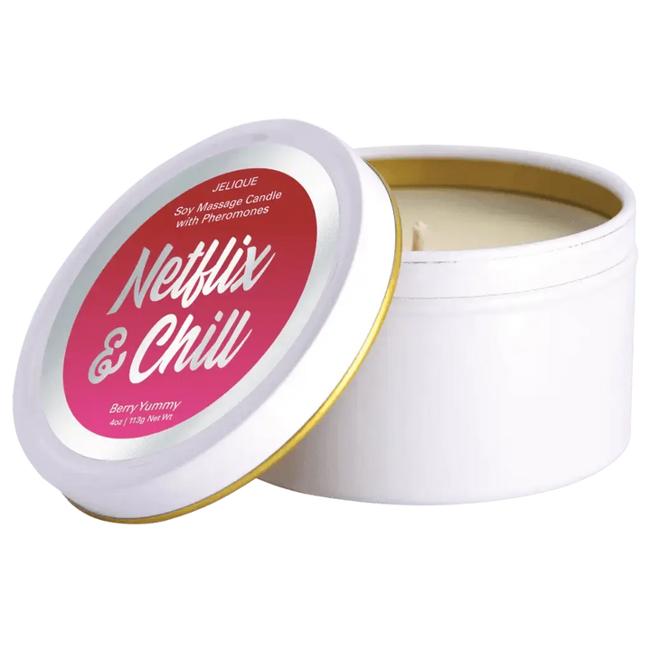 Jelique Pheromone Massage Candle Netflix & Chill Berry Yummy 4 Oz - Dreamy Desire