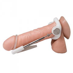 Jes-Extender Titanium single-rod configuration on anatomical model showing adjustable tension rod