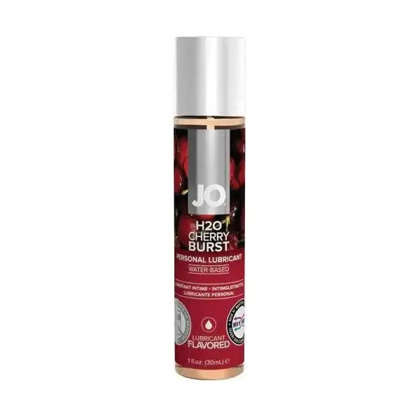 JO H2O Cherry Burst flavoured water-based personal lubricant in a 30ml bottle