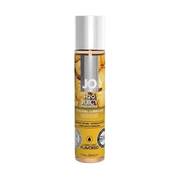 JO H2O Juicy Pineapple flavoured water-based personal lubricant in a 1 oz bottle