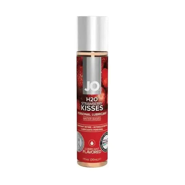 JO H2O Strawberry Kisses flavoured water-based personal lubricant, 1 fl oz bottle