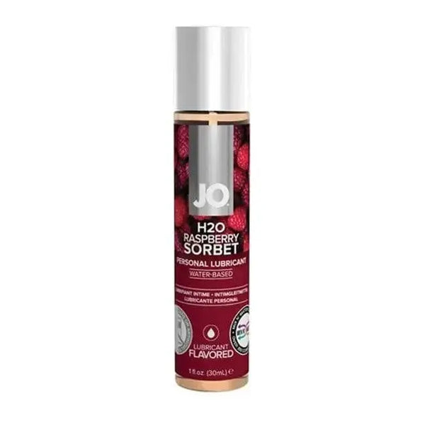 System JO H2O Raspberry Sorbet flavored water-based personal lubricant, 1 fl oz bottle