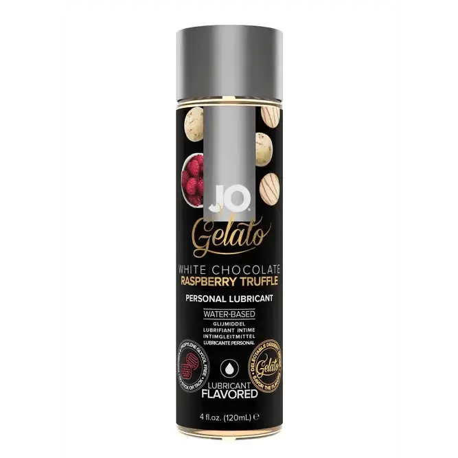 JO Gelato - White Chocolate Raspberry Truffle - Lubricant 4 floz / 120 mL - Dreamy Desire