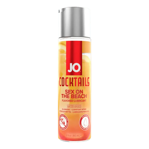 JO Cocktails Sex On The Beach flavored water-based lubricant, 60ml pump bottle, warm tones