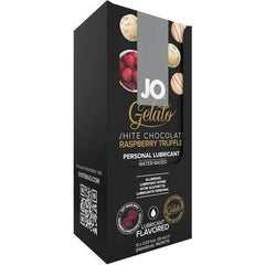 JO Gelato White Chocolate Raspberry Foil Display Box 12 x 10mL - Dreamy Desire