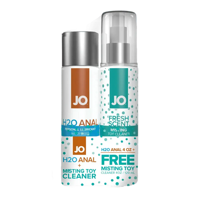 JO H2O Anal Original Lubricant 4oz + GWP JO Misting Toy Cleaner 4oz - Dreamy Desire
