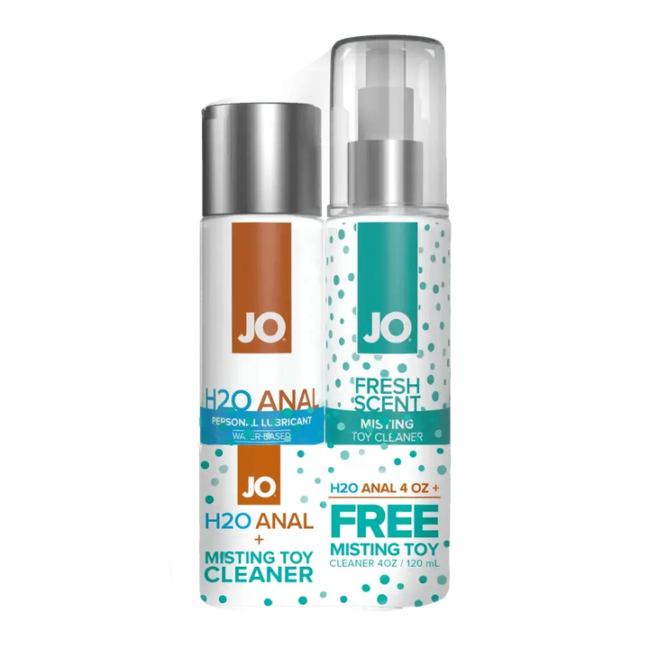 JO H2O Anal Original Lubricant 4oz + GWP JO Misting Toy Cleaner 4oz - Dreamy Desire