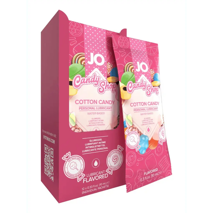 JO H2O Foil Display Box - Cotton Candy - Lubricant 0.34 floz / 10 mL - Dreamy Desire