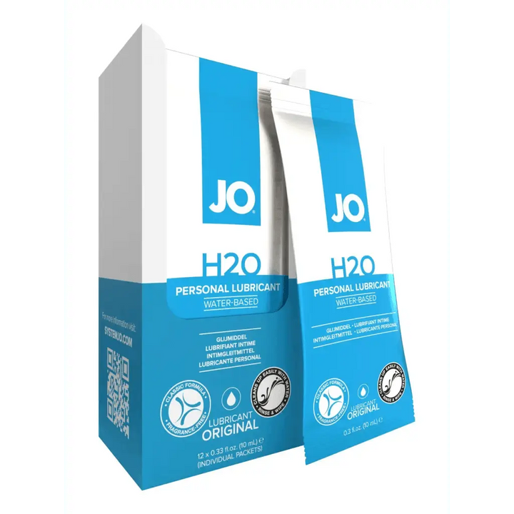 JO H2O Foil Display Box - Original - Lubricant 0.34 floz / 10 mL - Dreamy Desire