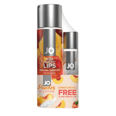 JO Peaches & Cream - JO Peachy Lips 4 fl.oz. + GWP JO H2O Vanilla 1 fl.oz - Dreamy Desire