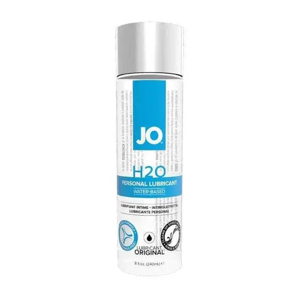 JO H2O Personal Lubricant 8oz clear bottle with water-based formula label