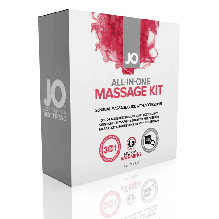 JO All-In-One Massage Glide Kit - Warming - Gift Set 1 floz / 30 mL - Dreamy Desire