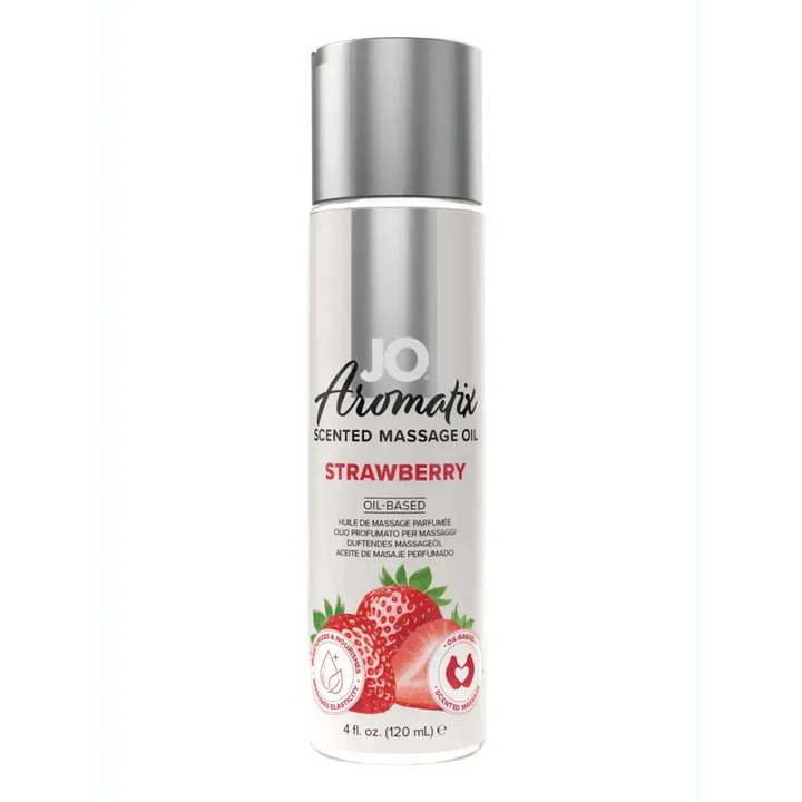 JO Aromatix - Strawberry Massage Oil 4 fl oz/120ml - Dreamy Desire