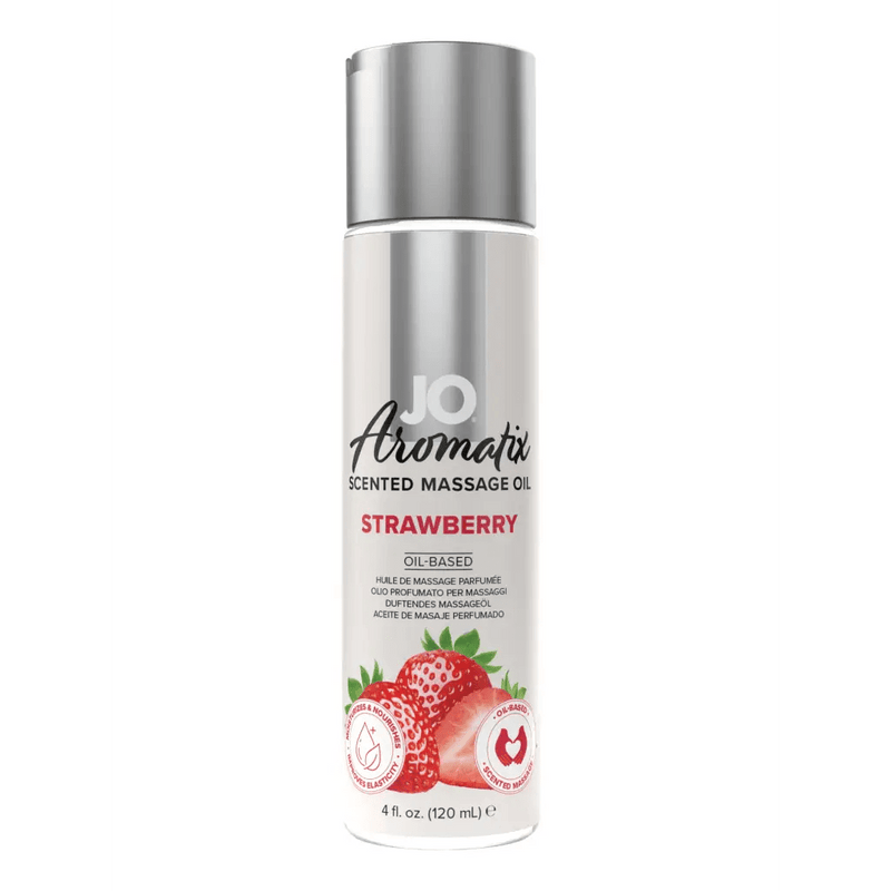 JO Lubricants Other Default JO Aromatix - Strawberry Massage Oil 4 fl oz/120ml