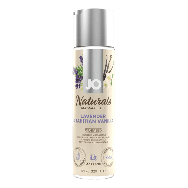 JO Lubricants Other JO Naturals - Lavender & Vanilla - Massage 4 floz / 120 mL