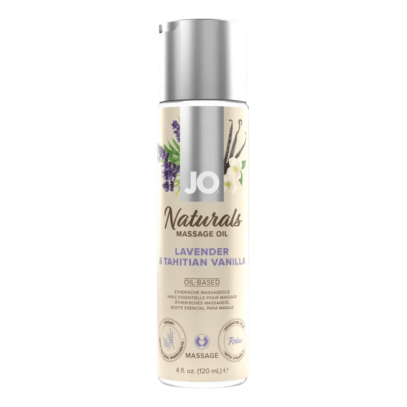 JO Lubricants Other JO Naturals - Lavender & Vanilla - Massage 4 floz / 120 mL