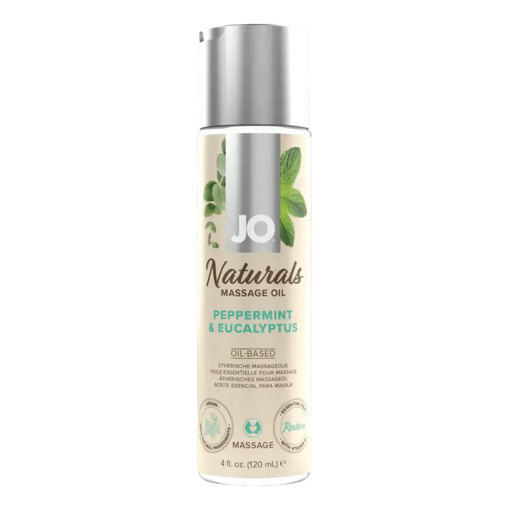 System JO Naturals Peppermint & Eucalyptus Massage Oil - Dreamy Desire