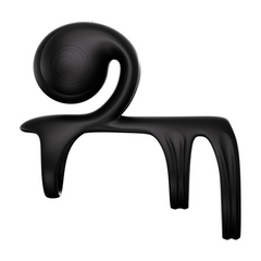 Jovi Arc couples ring matte black silicone side profile showing curved snail-shaped stimulator