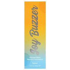 Joy Buzzer Naked Arousal Balm box front panel displaying gradient design and product name