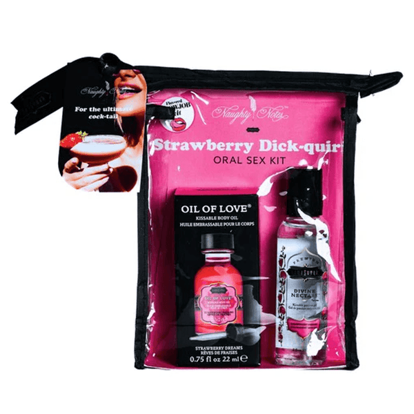 Kama Sutra Strawberry Dick-quiri Oral Sex Cocktail Kit - Dreamy Desire