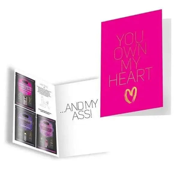 Kama Sutra Naughty Notes Greeting Cards - You Own My Heart and My Ass - Dreamy Desire
