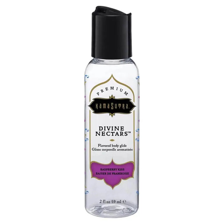 Kama Sutra - Divine Nectars Raspberry Kiss Flavored Body Glide Creme 2 Oz - Dreamy Desire