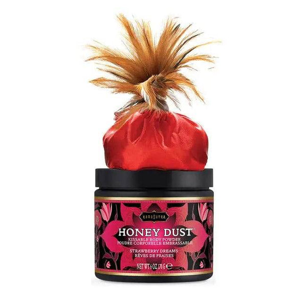 Kama Sutra Honey Dust Body Powder Strawberry Dreams 6 Oz - Dreamy Desire